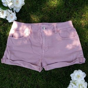 Pink Jean Shorts